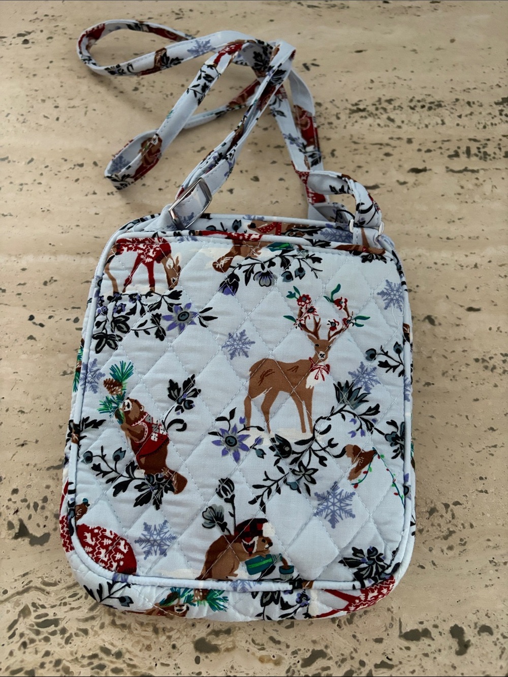 Vera Bradley RFID Mini Hipster Merry Mischief Snow Day - Picture 2 of 3